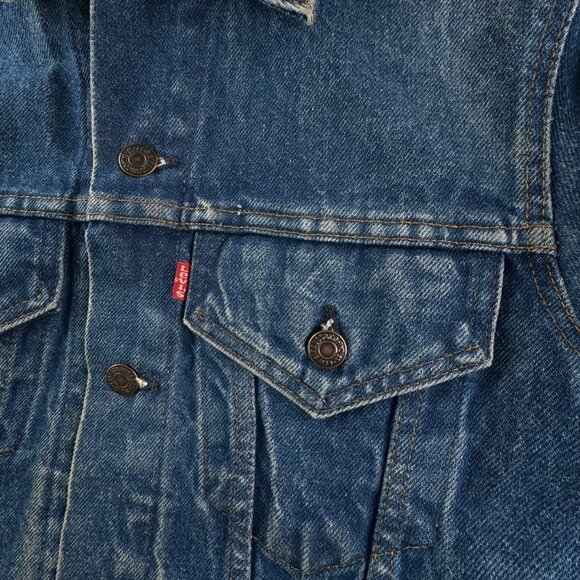VTG LEVIS Trucker Jacket 70506-0216 Denim Type 3 USA Blue FACT. 527 Size 34 - Picture 7 of 16